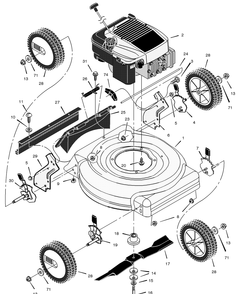 Part Location Diagram of F-020412L Murray Instruction Book